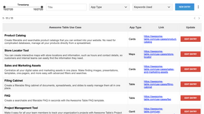 Awesome Table with Google Form